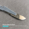 Blade scalpel médical jetable stérilisé